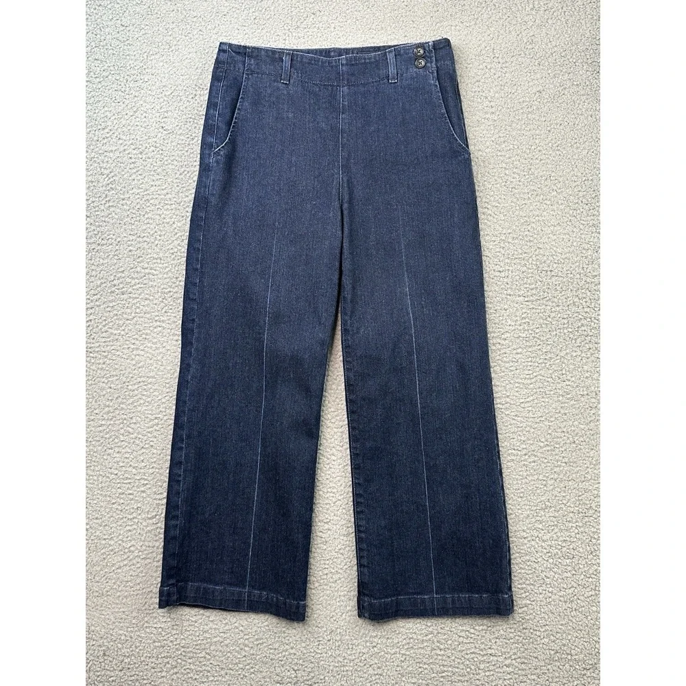 AG Adriano Goldschmied Jeans Womens 28 R Juliette Wide Leg Crop LED1738-LGH